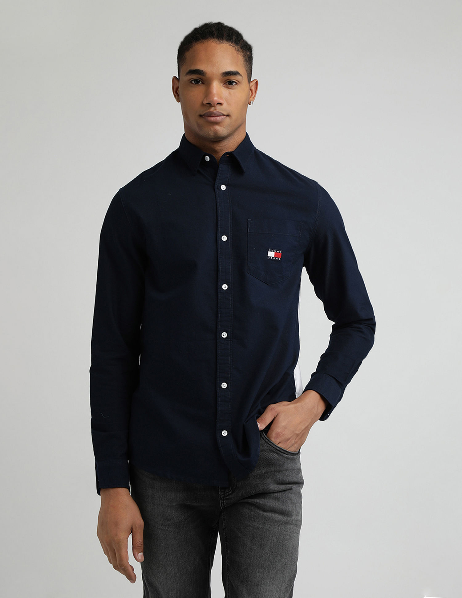 Tommy Hilfiger Regular Back Flag Badge Shirt