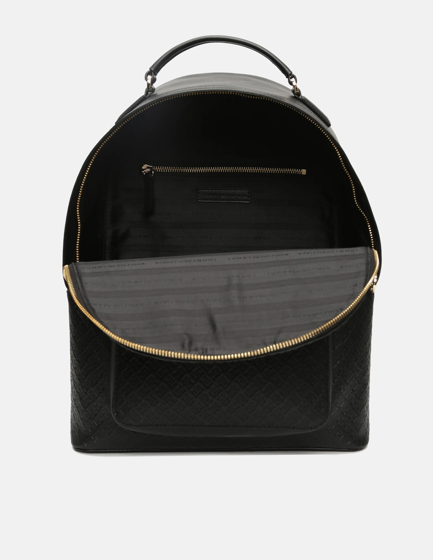 Buy Tommy Hilfiger Quilted Black Polyurethane Backpack - NNNOW.com