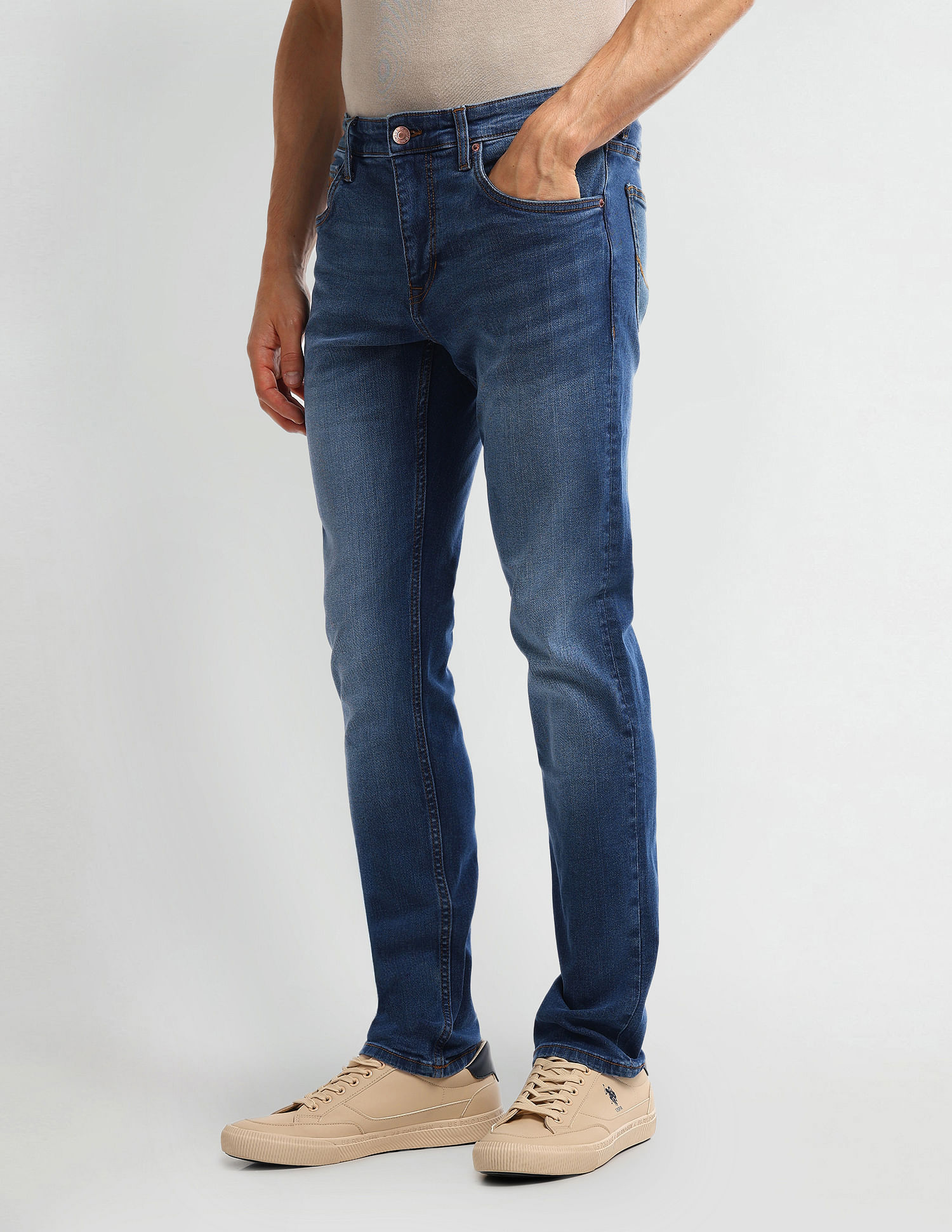 U.S. Polo Assn. Denim Co. Brandon Slim Fit Blue Jeans