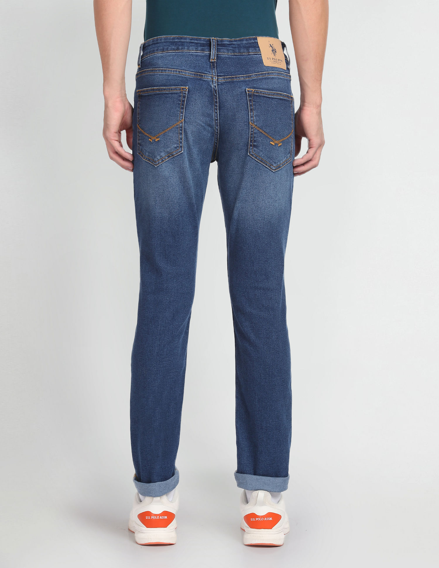 Buy U.S. Polo Assn. Denim Co. Slim Tapered Fit Blue Jeans