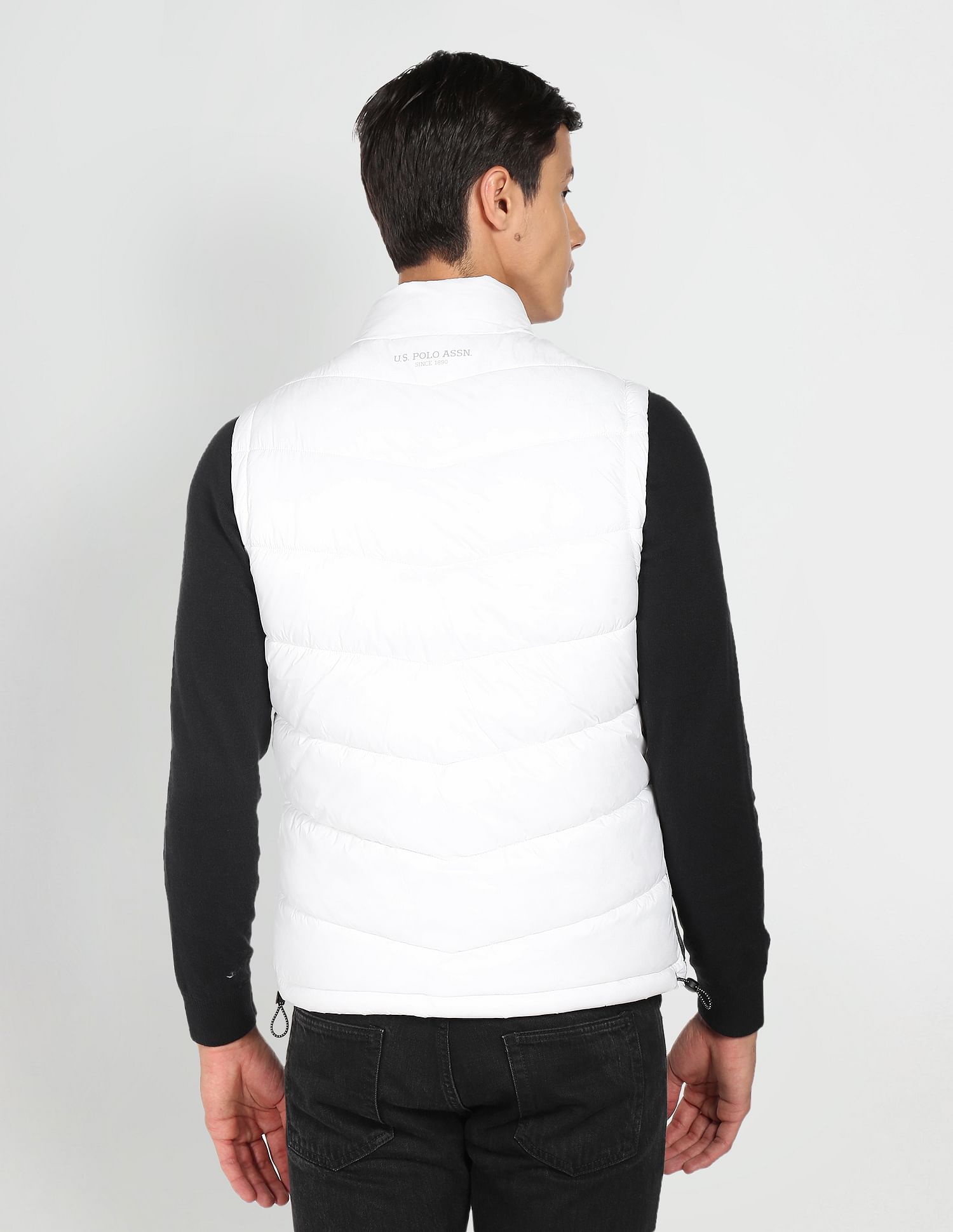 U.S. Polo Assn. Denim Co. Sleeveless Colour Block Jacket