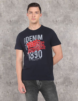 U S Polo Assn Denim Co Iconic Flag T-Shirt