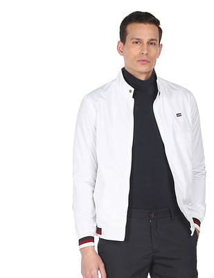 Buy COMFY GYM WEAR STAND-UP COLLAR WHITE SPORTS JACKET for Women Online in  India