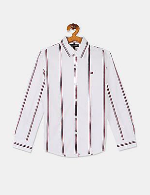 tommy hilfiger vertical striped shirt