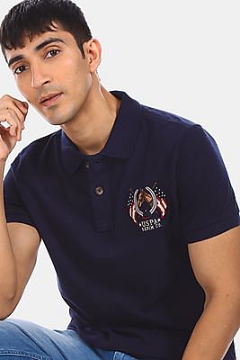 U S Polo Assn Denim Co Solid Pique Polo Shirt