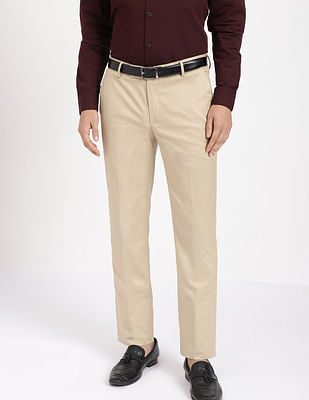 Arrow Twill Stretch Solid Formal Trousers