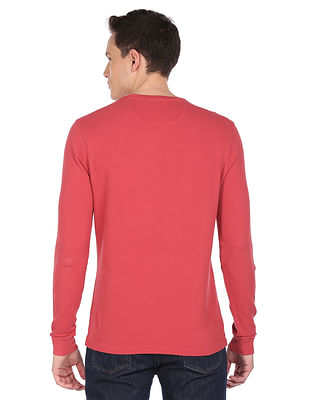 Buy Arrow Sports Long Sleeve Cotton Textured T-Shirt - NNNOW.com