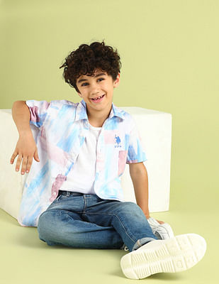 U S Polo Assn Kids Boys Regular Fit Regular Shirt