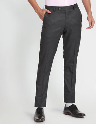 Arrow Tailored Regular Fit Twill Formal Trousers