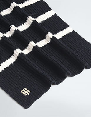 Tommy Hilfiger Monogram Stripe Scarf