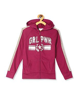 pink fleece zip up