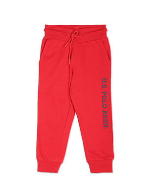 U S Polo Assn Kids Cotton Solid Joggers