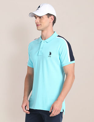 U S Polo Assn Colour Block Slim Fit Polo Shirt