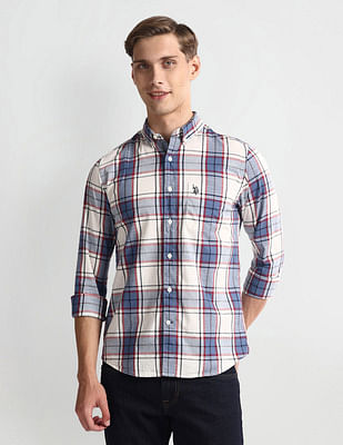 U S Polo Assn Denim Co Slim Fit Tartan Check Shirt