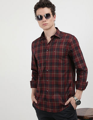 Tommy Hilfiger Twill Checks Regular Fit Shirt