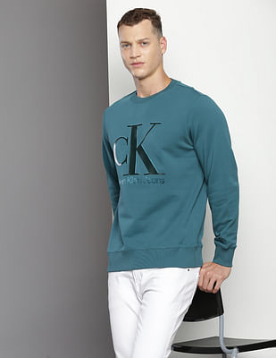 blue calvin klein sweatshirt