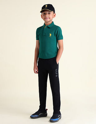 U S Polo Assn Kids Boys Solid Regular Fit Joggers