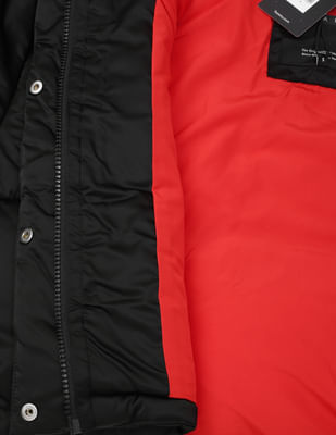 Buy Tommy Hilfiger Cropped Satin Puffer Jacket - NNNOW.com