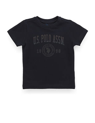 U S Polo Assn Kids Boys Brand Print Cotton T-Shirt