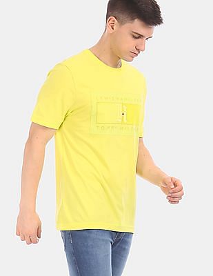 yellow tommy jeans crew neck
