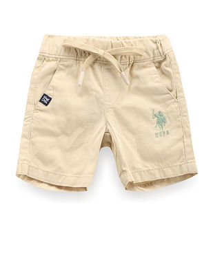 U S Polo Assn Kids Boys Mid Rise Solid Shorts