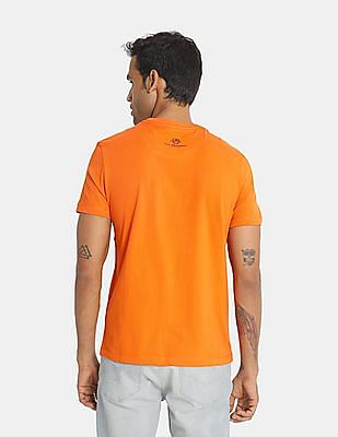 burnt orange under armour polo