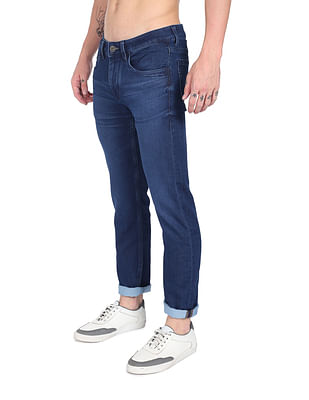 Buy Flying Machine Mid Rise Adjustable Drawcord Tie-up Jeans - NNNOW.com