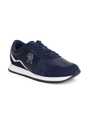 Tommy Hilfiger Men Leather Runner Sneakers