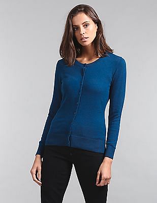 gap blue cardigan