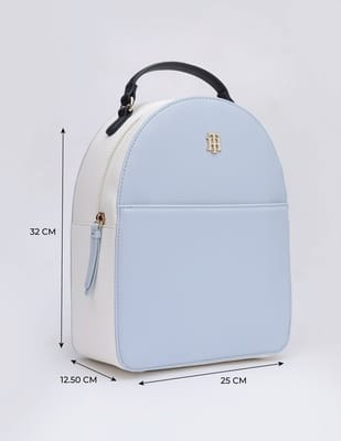 Buy Tommy Hilfiger Colorblock Blue Cotton Backpack - NNNOW.com