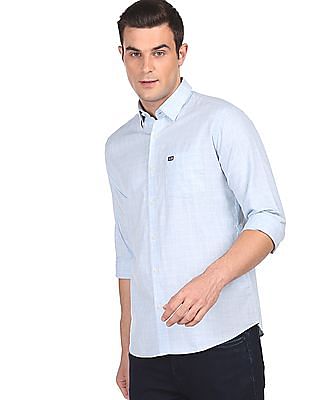 Buy Louis Philippe Sport Men Green Super Slim Fit Checked Casual Shirt -  Shirts for Men 3250335 | Myntra