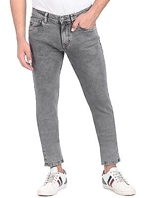 U S Polo Assn Denim Co Brandon Slim Tapered Fit Grey Jeans