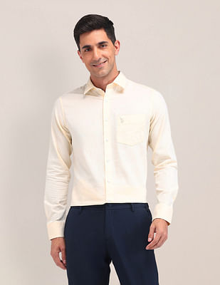 U S Polo Assn Solid Tailored Fit Shirt