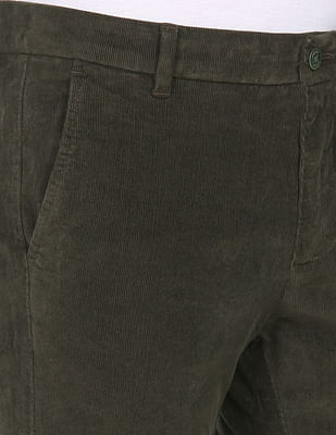 Buy Dark Green Corduroy Trousers 34R | Trousers | Tu