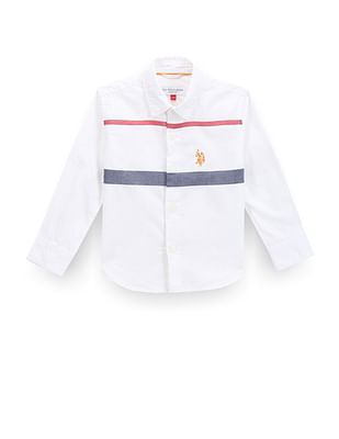 U S Polo Assn Kids Boys Horizontal Stripe Shirt