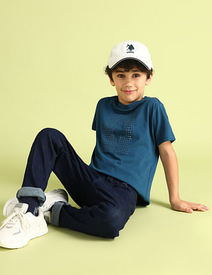 U S Polo Assn Kids Boys Pure Cotton Regular T-shirt