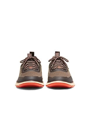 Buy Cole Haan Men Brown Knit 4.Zerogrand Stitchlite Sneakers  display picture 1