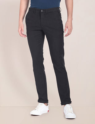 U S Polo Assn Flat Front Solid Trousers