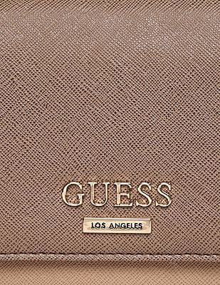 Buy GUESS Women Brown Textured Madsen SLG Phone Organizer Wallet