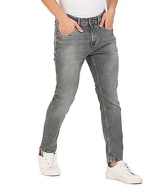 U S Polo Assn Denim Co Mid Rise Stone Wash Grey Jeans