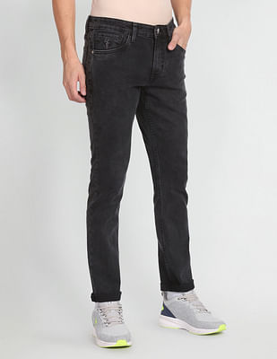 U S Polo Assn Denim Co Brandon Slim Tapered Fit Black Jeans