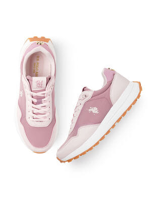 Grey Pink And White Polo Shoes Buy Polo Women Colour Block Damaris