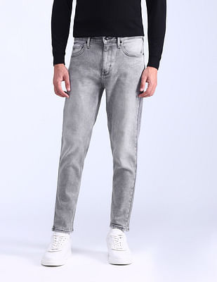 Flying Machine Mankle Relaxed Tapered Light Washed Jeans