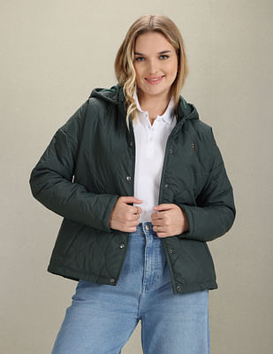 【PORTERNA】Swati Glossy Hood Padded Jacket Essentials Hooded Padded Jacket Youth | PUMA