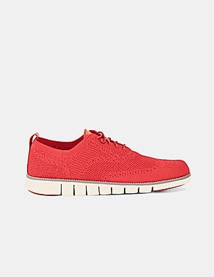 Buy Cole Haan Men Red ZERØGRAND Stitchlite Oxford Sneakers  display picture 1
