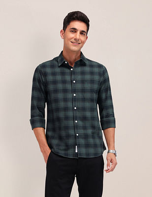 U S Polo Assn Tailored Fit Tartan Check Shirt