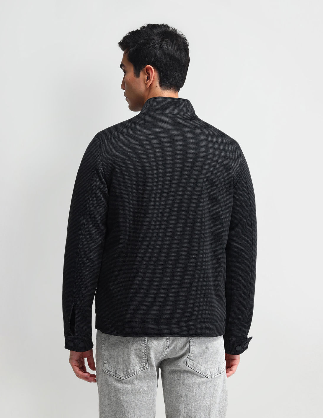 Buy Arrow Sport Solid Regular Fit Reversible Jacket - NNNOW.com