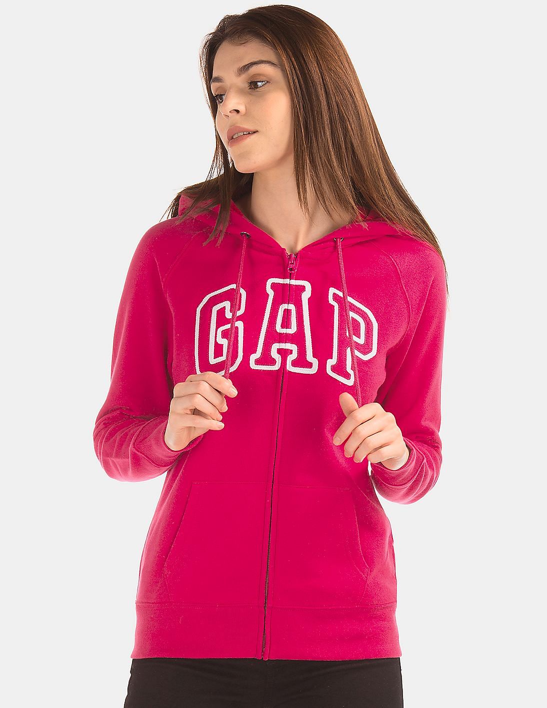 pink hooded sweatshirt womens