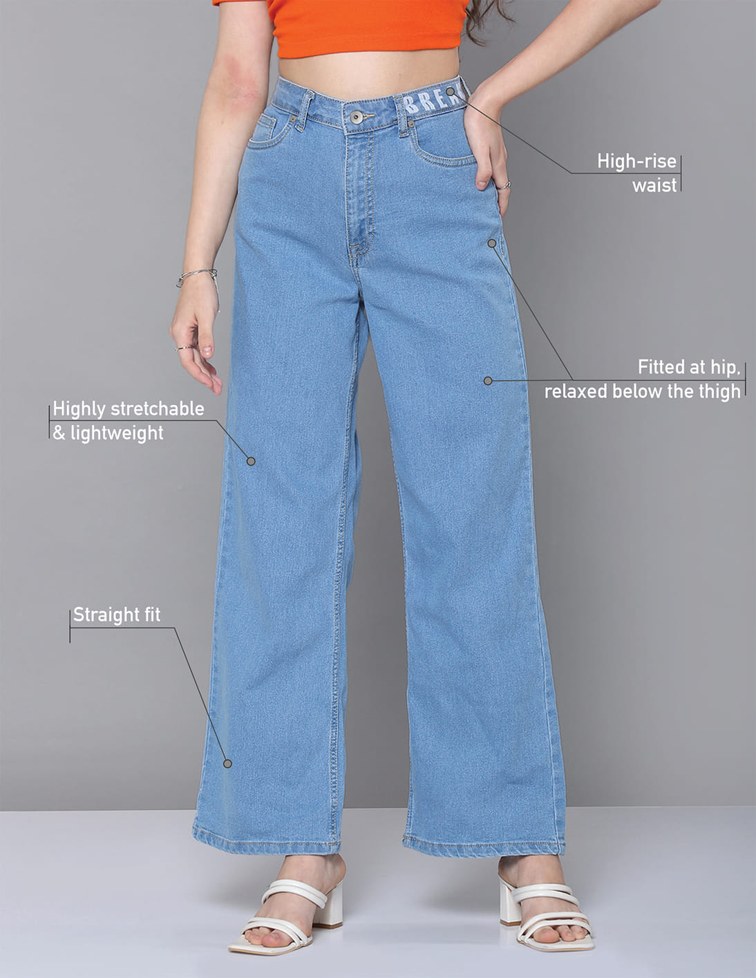 Celana Jeans High Waist Pants Uniqlo Celana Jeans Uniqlo Original