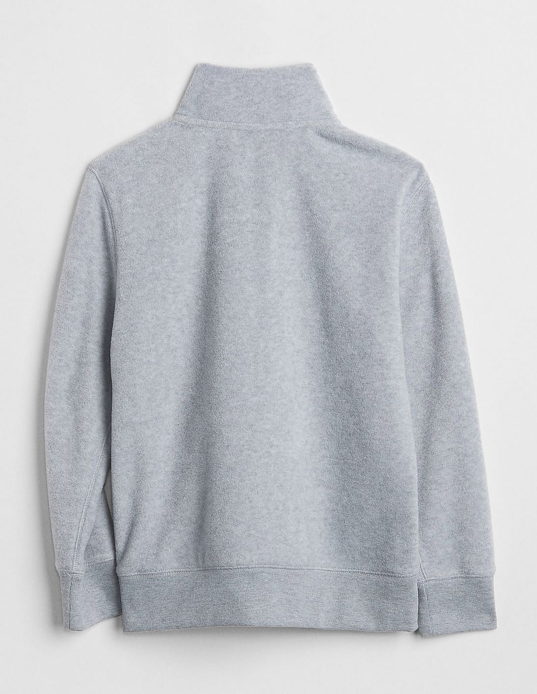 Buy GAP Boys Boys Grey Logo Quarter-Zip Sweatshirt - NNNOW.com